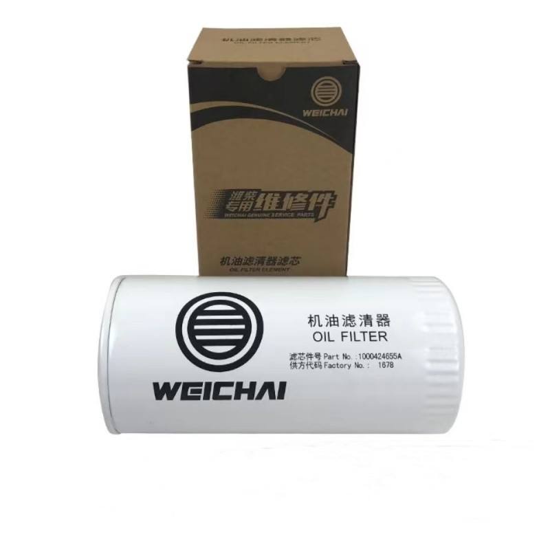 Filtro de aceite de motor diésel para camiones pesados ​​FAW & Shacman 1000424655 1000424655A